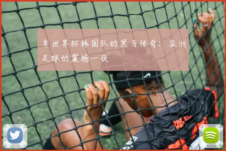 年世界杯韩国队的黑马传奇：亚洲足球的震撼一夜