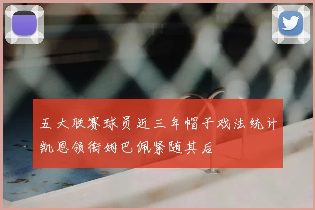 五大联赛球员近三年帽子戏法统计凯恩领衔姆巴佩紧随其后