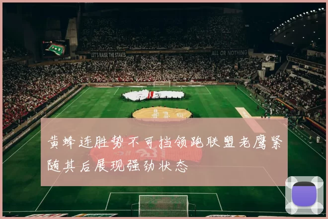 黄蜂连胜势不可挡领跑联盟老鹰紧随其后展现强劲状态